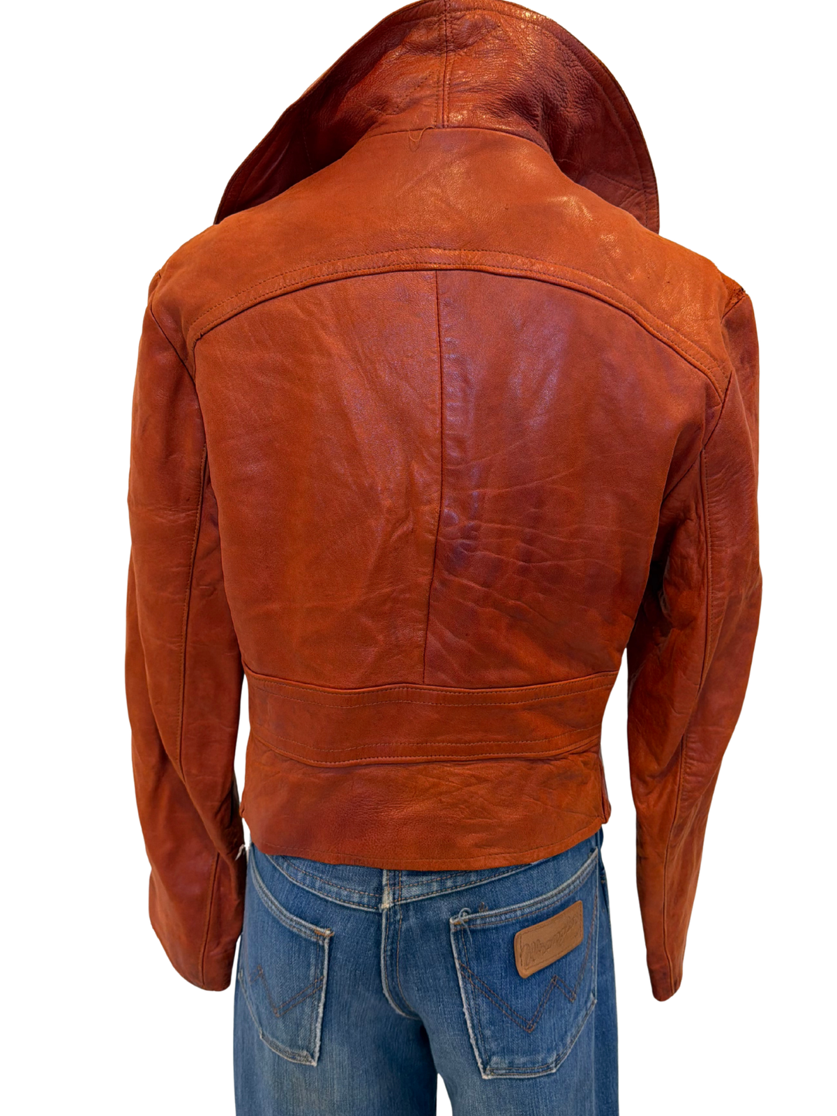 1970s Allie Canadian Leather Jacket – Burnt Orange size small/medium