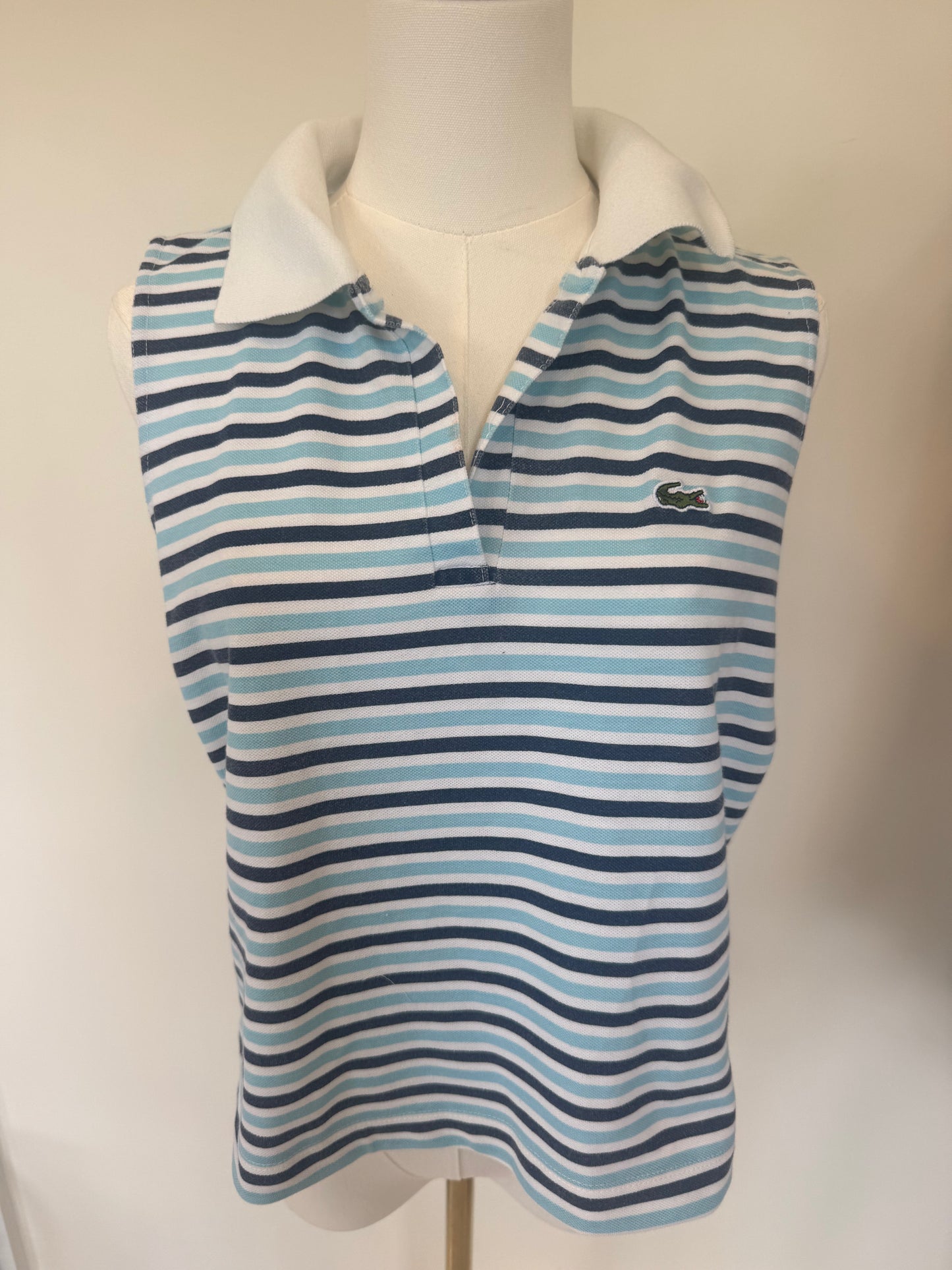 Lacoste sleeveless Striped Polo
