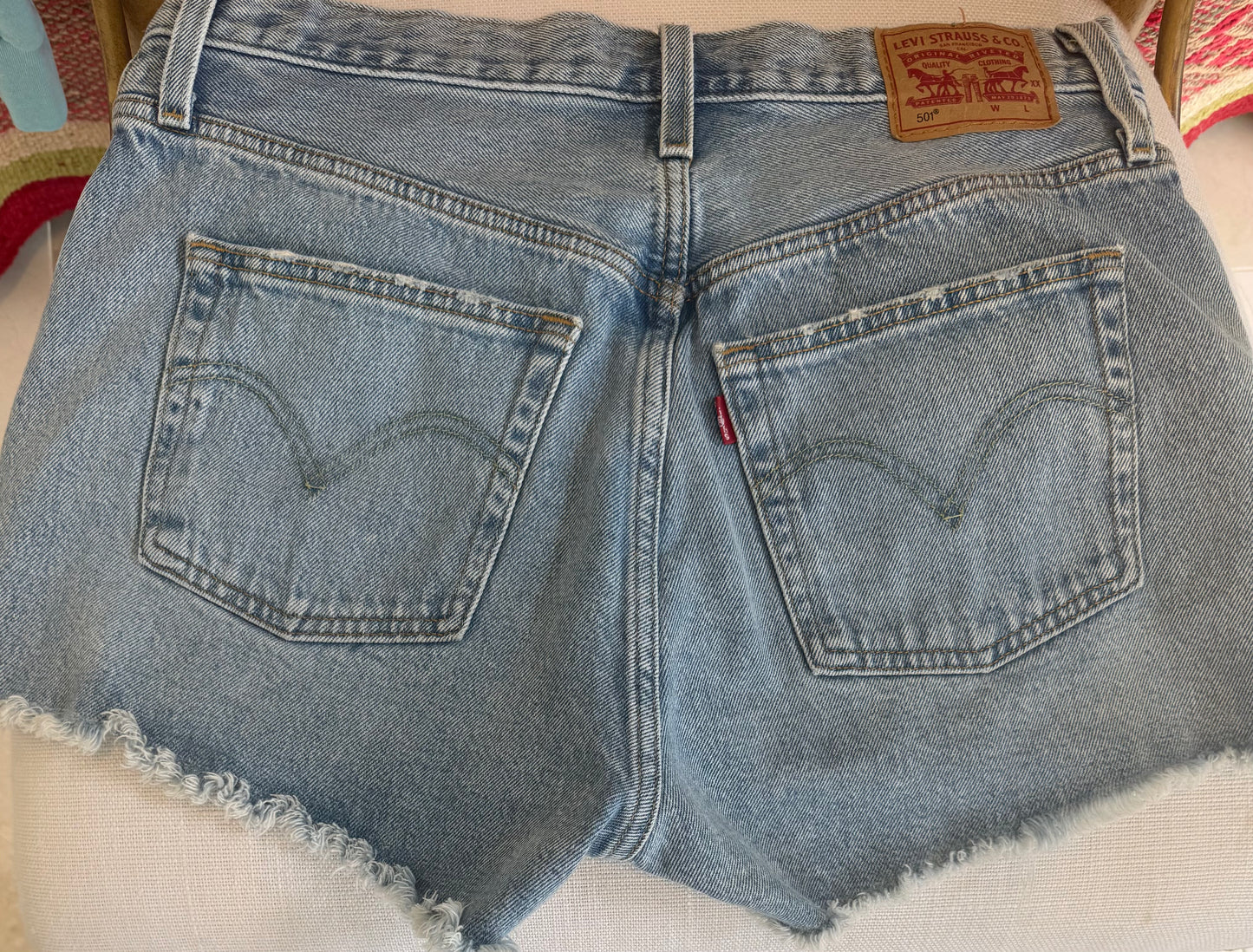 Worn Levi 501 Cut off's
