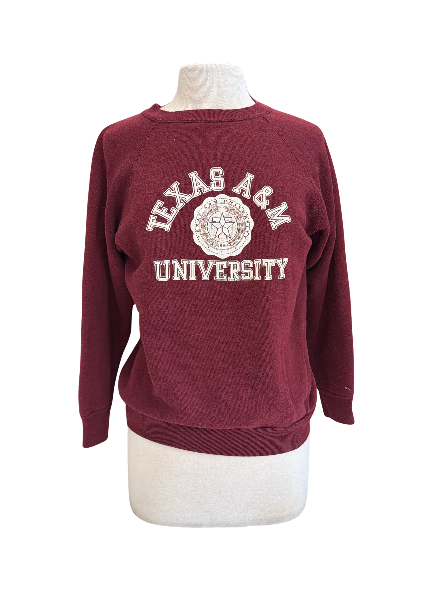 Vintage Texas A&M University Maroon Sweatshirt size Small