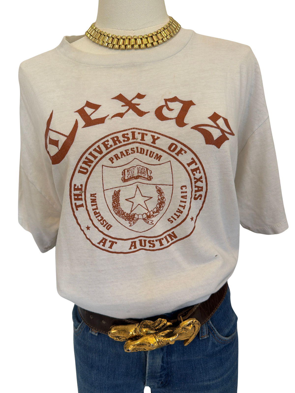 Vintage University of Texas Austin Seal Tee 70’-80’s size Medium