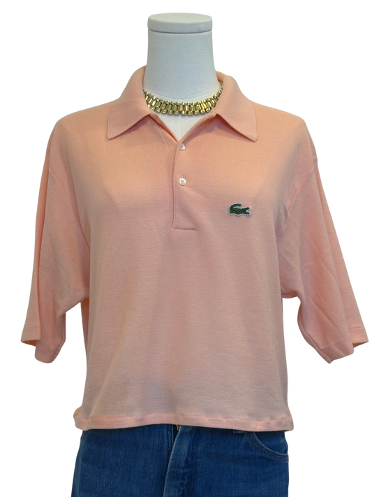 Vintage Izod, Lacoste polo in peach size Medium