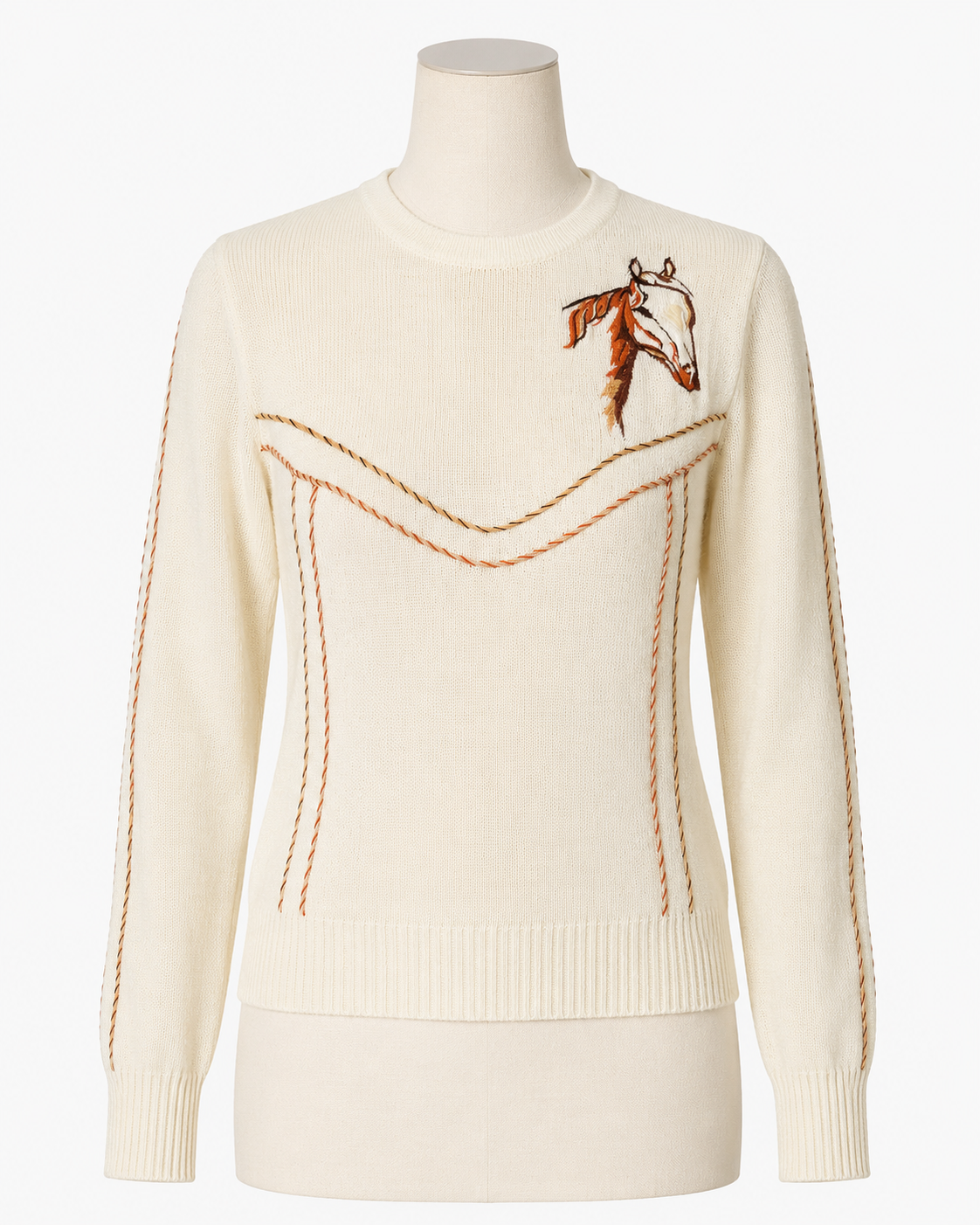 Vintage Reed-Hill Embroidered Horse Western Sweater
