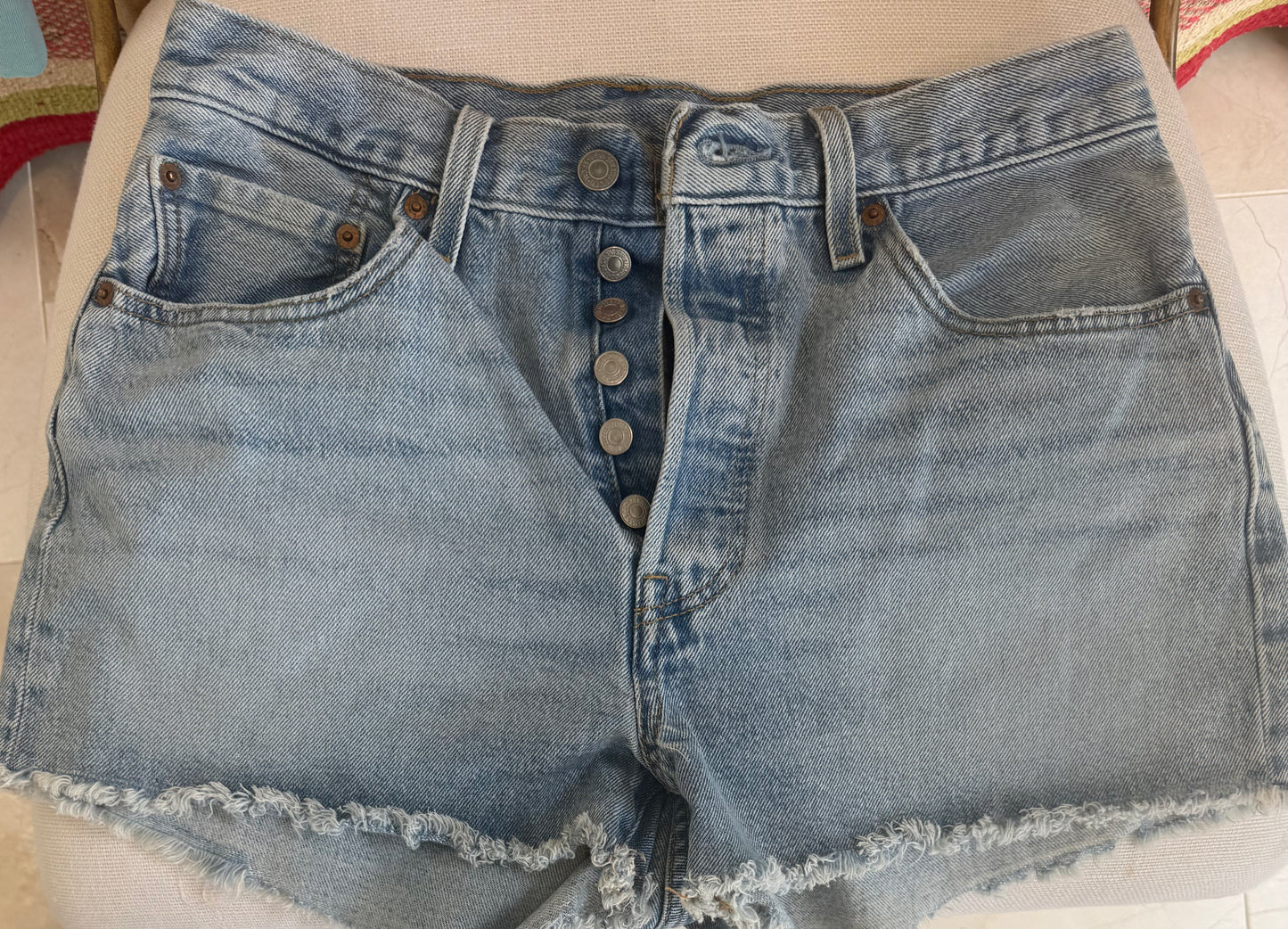 Worn Levi 501 Cut off's
